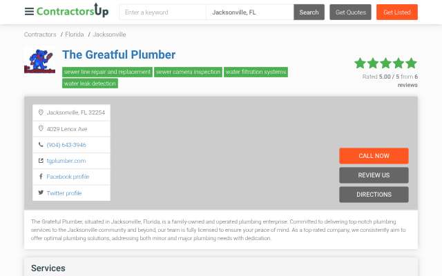 Page cited for The Grateful Plumber