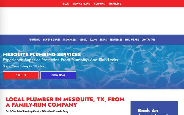 Straight Shooter Plumbing & Rooter's page as the assistant saw it