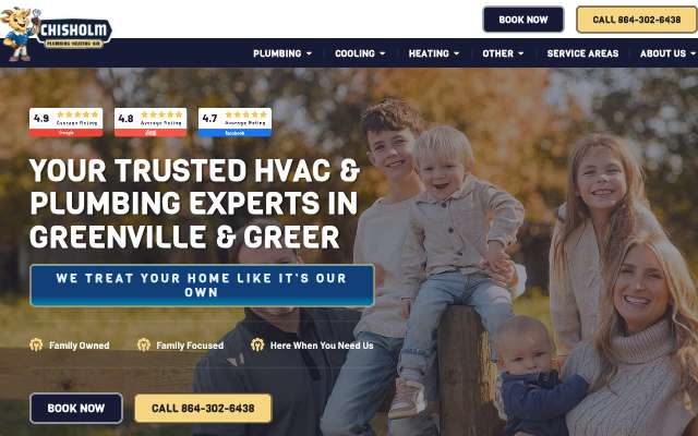 Chisholm Plumbing, AC & Furnace Repair's page as the assistant saw it