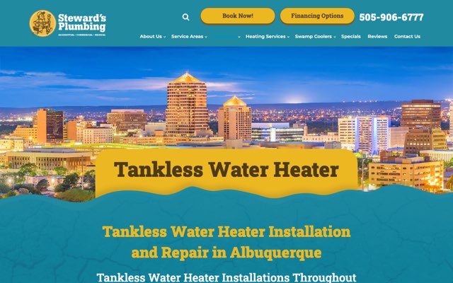 Page cited for Steward's Plumbing