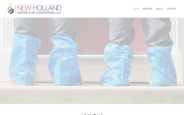 New Holland HVAC's page as the assistant saw it