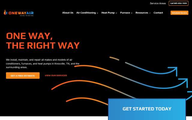 One Way Air's page as the assistant saw it