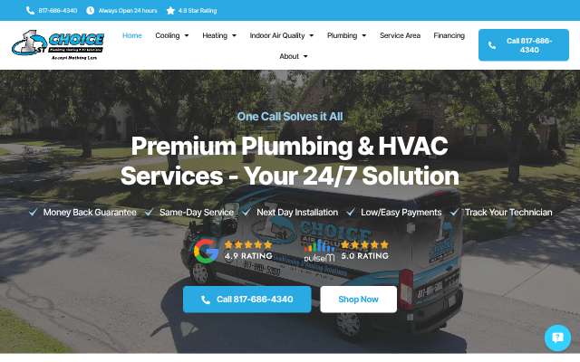 Page cited for 1st Choice Plumbing, Heating & Air Solutions