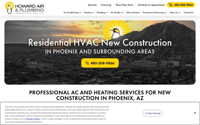 Page cited for Howard Air & Plumbing