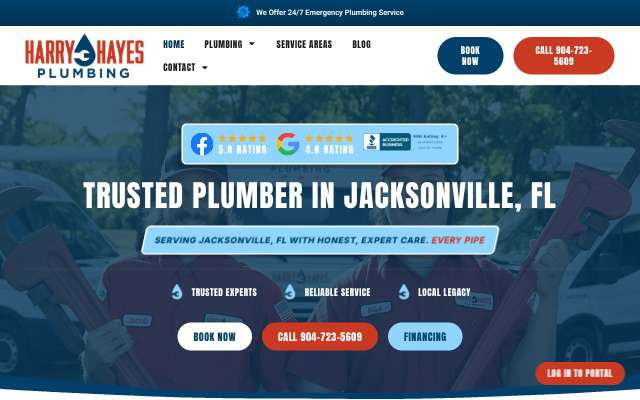 Page cited for Harry Hayes Plumbing, Water Heater Repair & Drain Cleaning