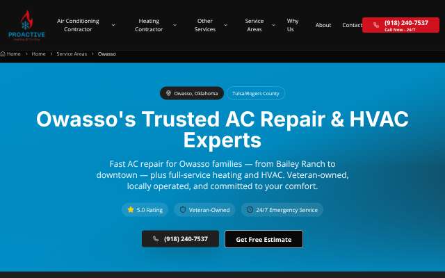 Page cited for Proactive Heating & Cooling