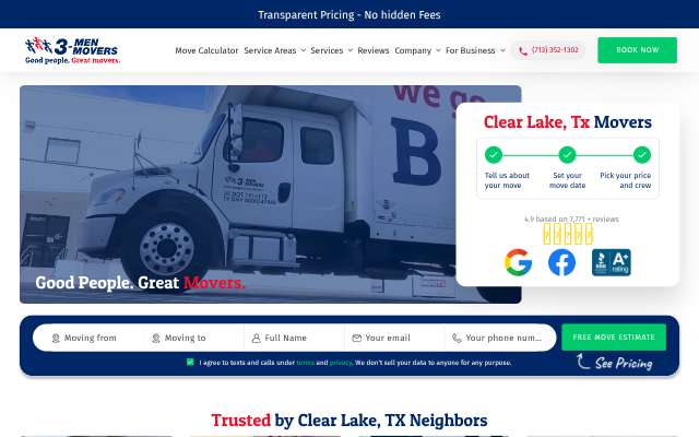 3 Men Movers's page as the assistant saw it