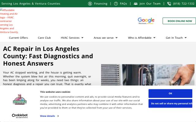 Page cited for Affordable Air LA