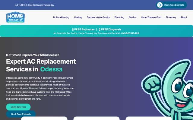 Home Therapist's page as the assistant saw it