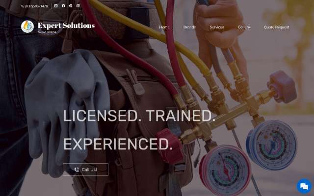 HVAC Expert Solutions A/C & Heating's page as the assistant saw it