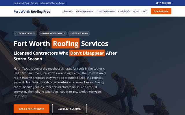 Good Contractors Roofing's page as the assistant saw it