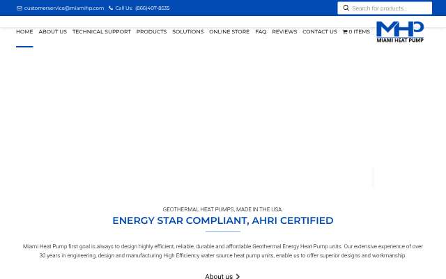 Miami Heat Pump's page as the assistant saw it