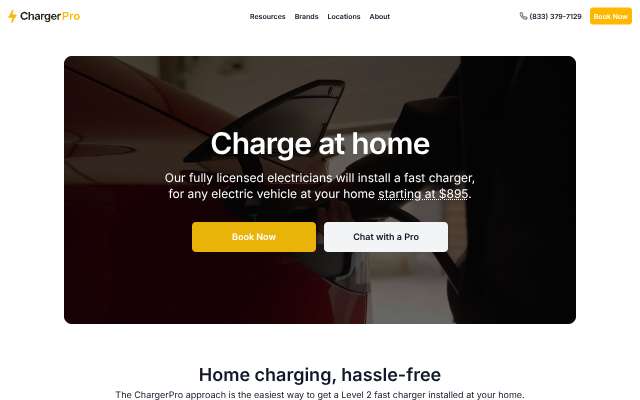 Charger Pro's page as the assistant saw it