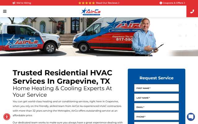 AirCo's page as the assistant saw it