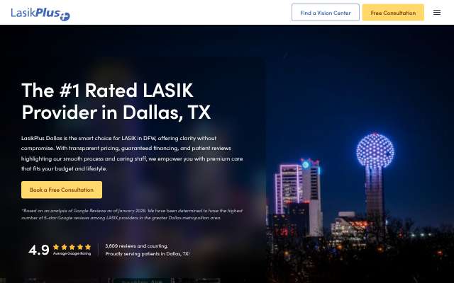 Page cited for LasikPlus — Dallas