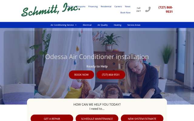 Schmitt Inc.'s page as the assistant saw it