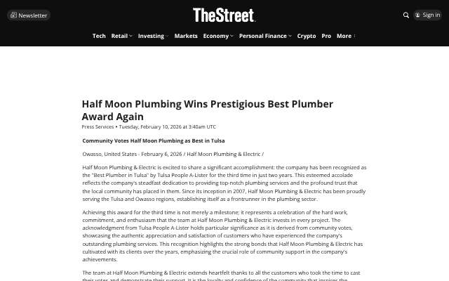 Page cited for Half Moon Plumbing and Electric