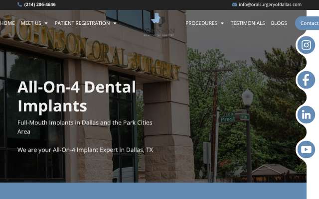Johnson Oral Facial Surgery of Dallas's page as the assistant saw it