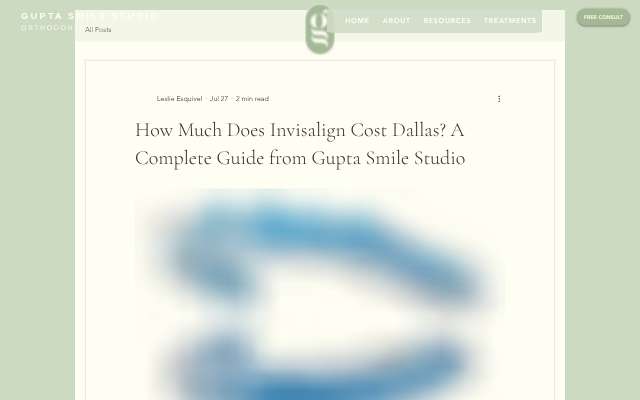 Page cited for Gupta Smile Studio (Bishop Arts, Dallas)