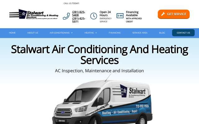 Stalwart Air Conditioning & Heating Services LLC's page as the assistant saw it