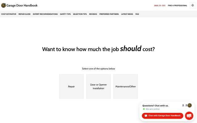 Page cited for Master Garage Door Company