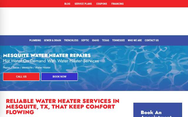 Straight Shooter Plumbing & Rooter's page as the assistant saw it