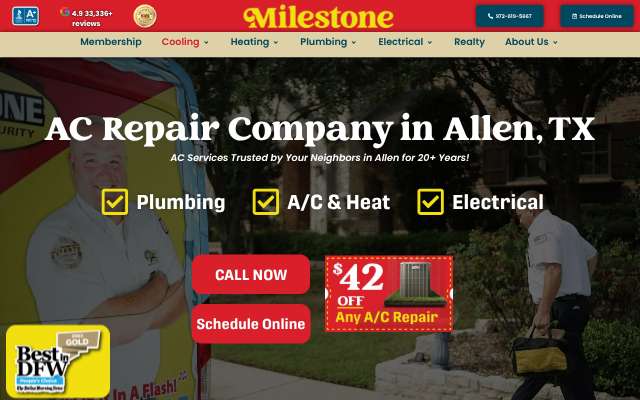 Milestone's page as the assistant saw it