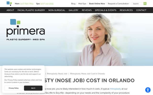 Primera Plastic Surgery (Dr. Edward Gross)'s page as the assistant saw it