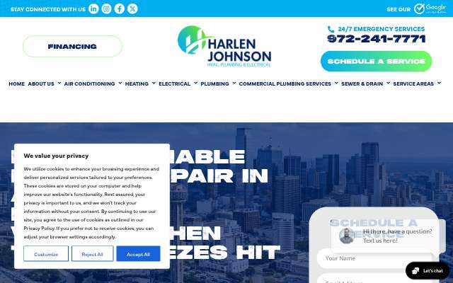HJAC's page as the assistant saw it