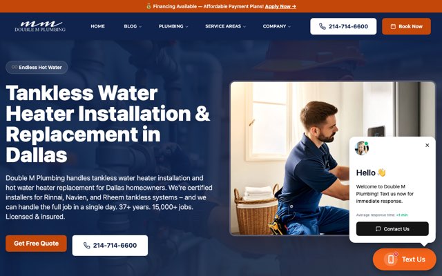 Page cited for Double M Plumbing