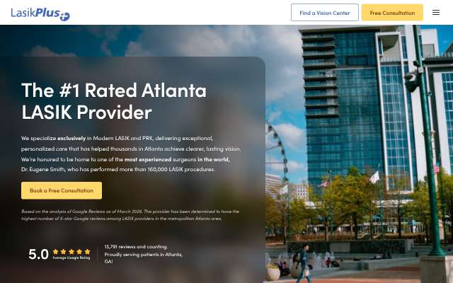 Page cited for LasikPlus Atlanta (Dr. Eugene Smith)