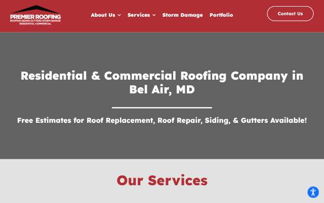 Page cited for Premier Roofing LLC