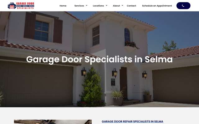 Garage Door Specialists's page as the assistant saw it