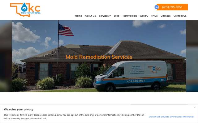 OKC Restorations's page as the assistant saw it
