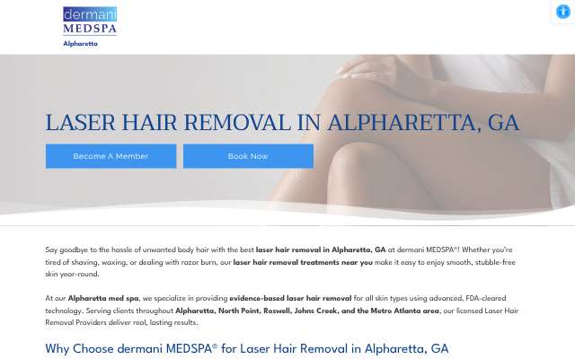 dermani MEDSPA - Alpharetta's page as the assistant saw it