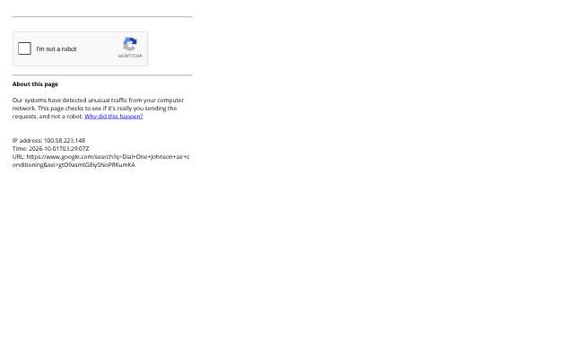 Dial One Johnson Air Conditioning & Plumbing's page as the assistant saw it