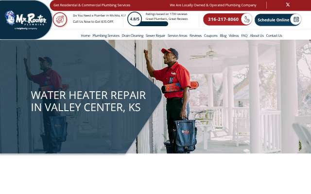 Page cited for Mr. Rooter Plumbing of Wichita