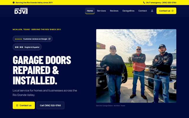 Page cited for Dan J Vic Garage Door Services