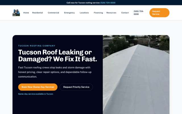 Universal Roofing LLC's page as the assistant saw it