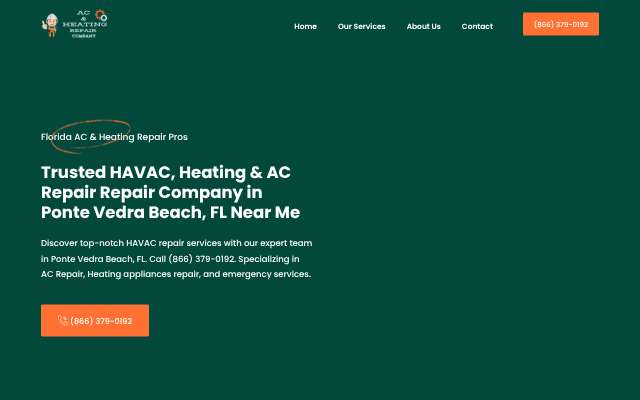 Florida AC & Heating Repair Pros's page as the assistant saw it