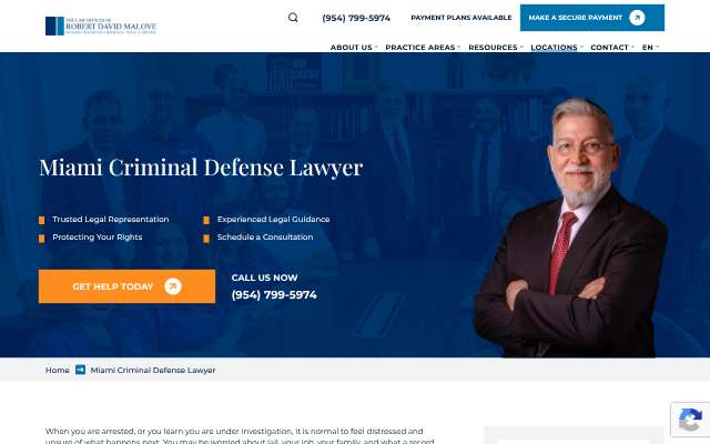 Page cited for Law Offices of Robert David Malove