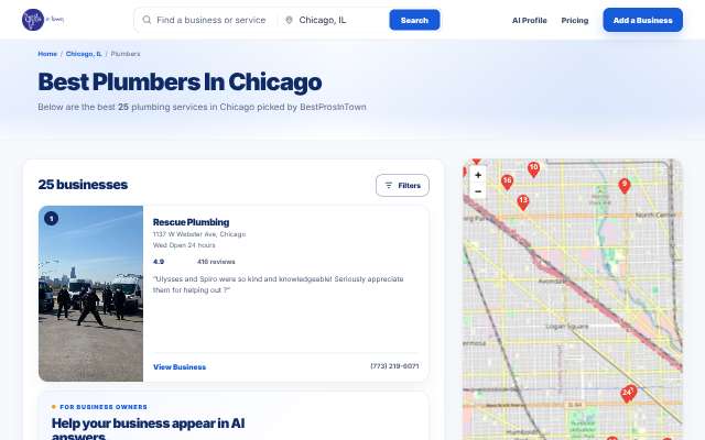 Hot Water Heater Repair Chicago's page as the assistant saw it