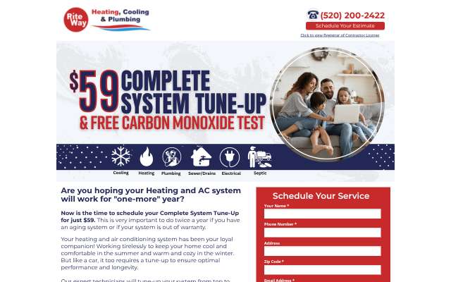 Page cited for Rite Way Heating, Cooling & Plumbing