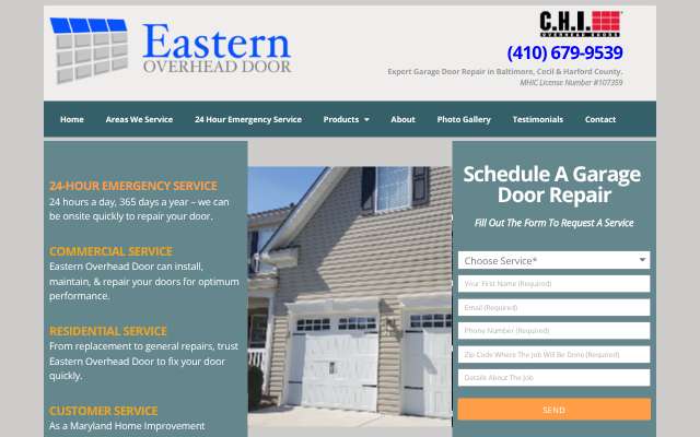 Page cited for Eastern Overhead Door