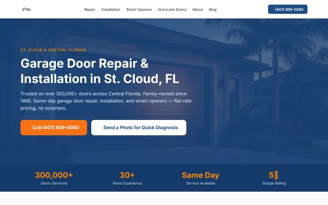 Page cited for Classic Garage Doors