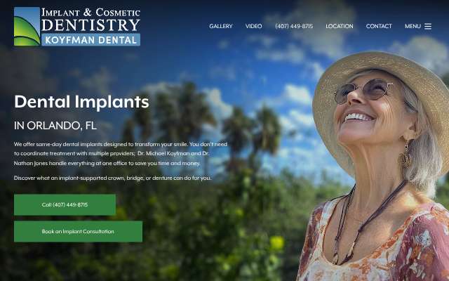 Koyfman Dental (Orlando)'s page as the assistant saw it