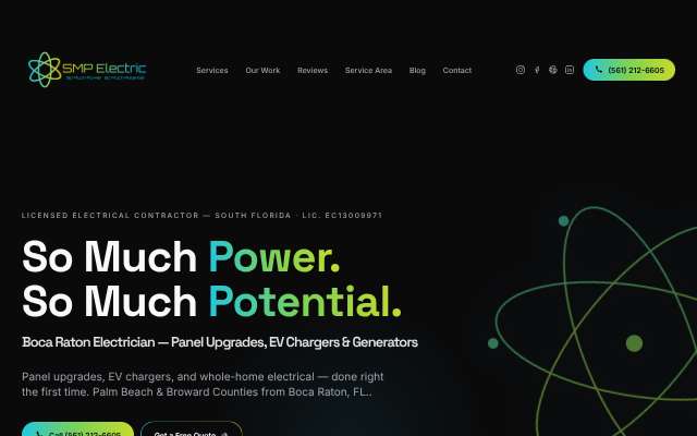 SMP Electric LLC's page as the assistant saw it