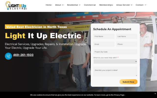 Page cited for Light It Up Electric