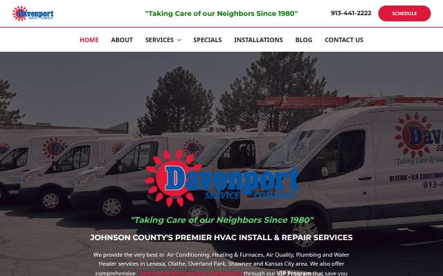 Page cited for Davenport Service Company