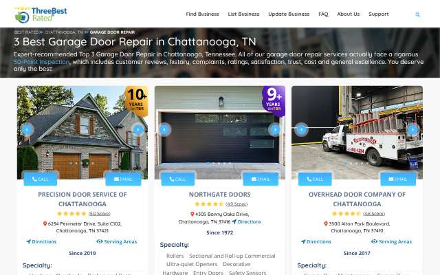 ProLift Garage Doors of Chattanooga's page as the assistant saw it